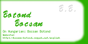 botond bocsan business card